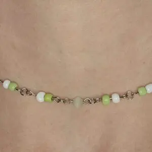 Green + White Choker